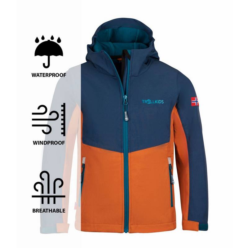 Trollkids Kristiansand Softshelljacke Kinder