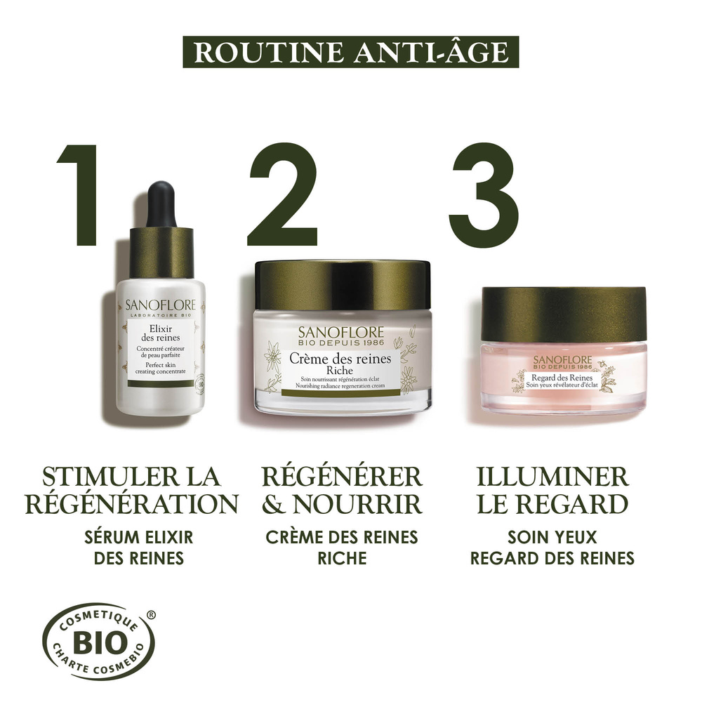 Sanoflore Reines Crème jour anti-âge riche régénération éclat certifiée bio