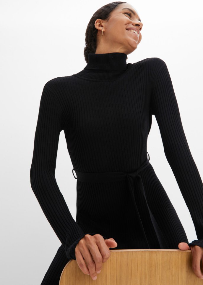Ripp-Strickkleid