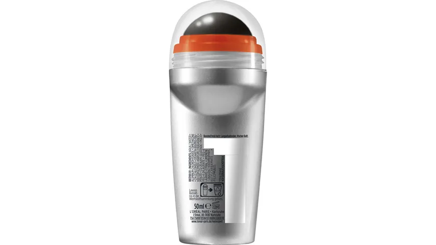 L'Oréal Men Expert Deo Roll On Extreme Fresh - 48h Schutz vor Schweiß und Gerüchen mit Ultra-Cooling-Effekt 50 ml