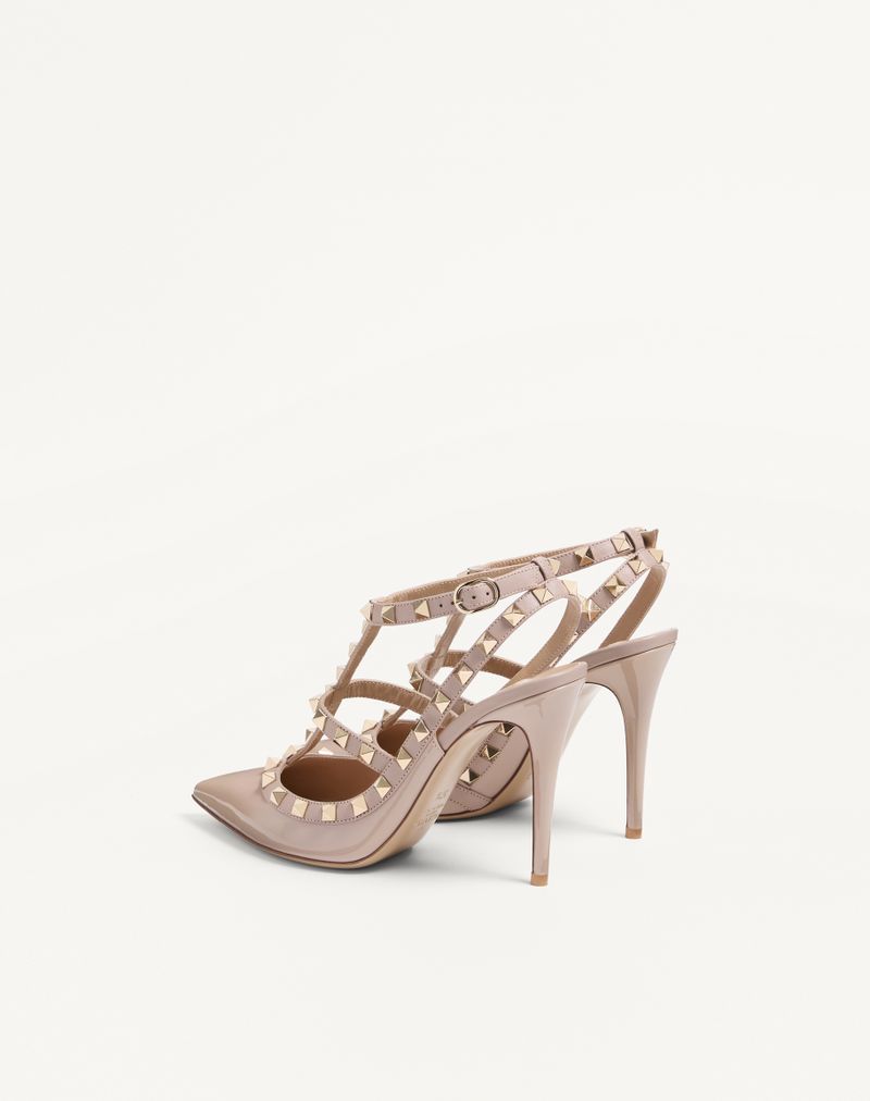 Rockstud patent pumps med 100 mm stropper