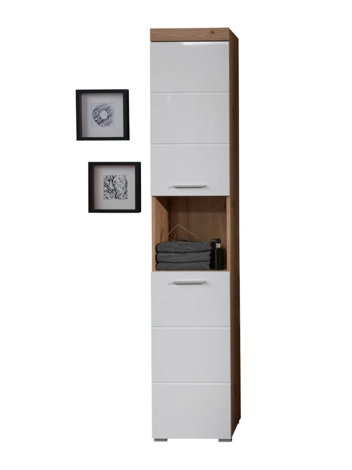 ebuy24 Badschrank AmandaMando Eiche Dekor 37 x 31 cm günstig kaufen onesize