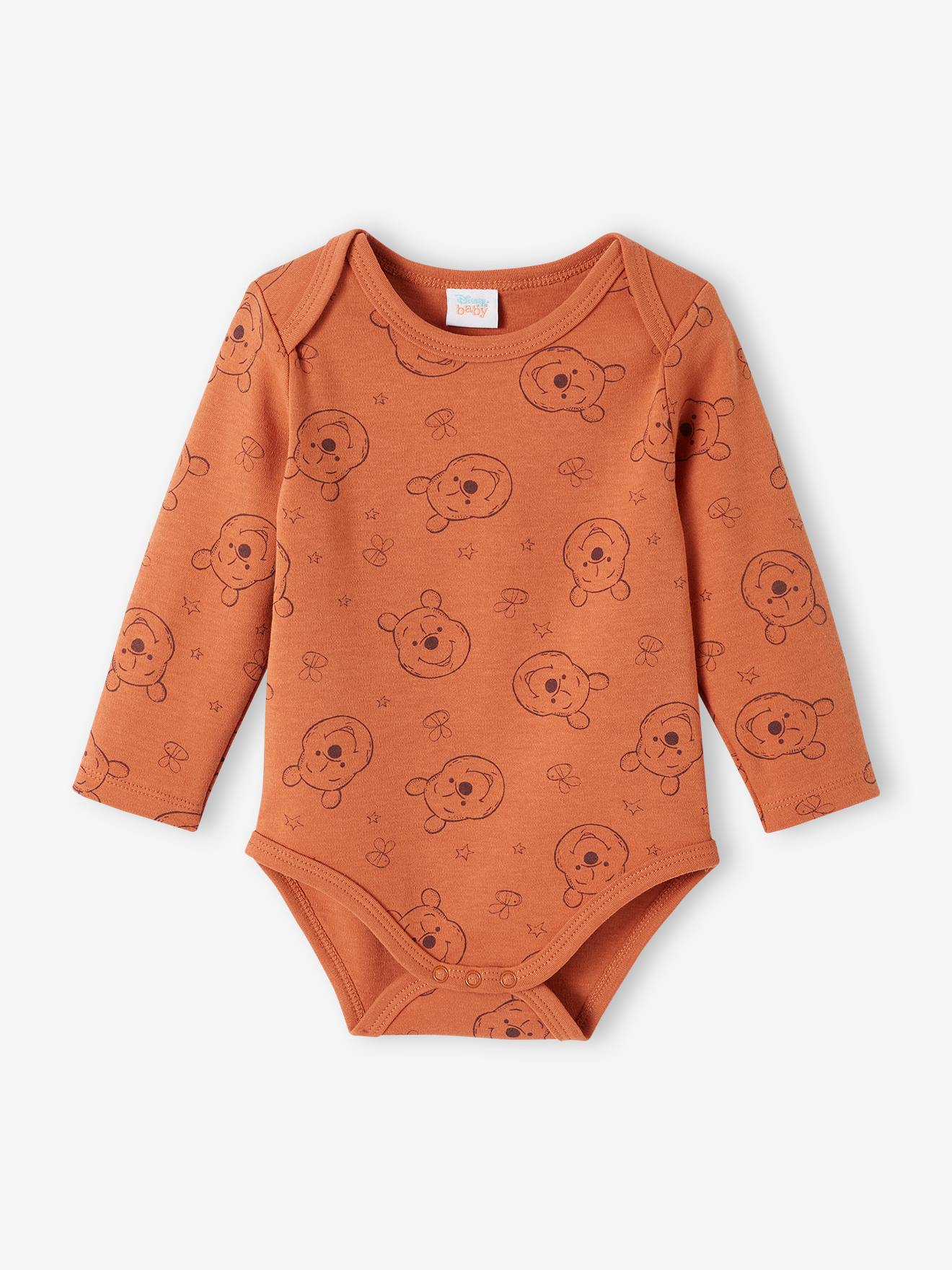 Lot de 2 bodies bébé garçon DS® Winnie l’ourson vanille + marron