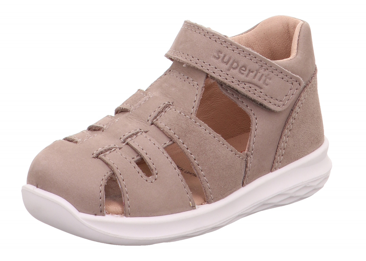 BUMBLEBEE - Beige Sandale mit Klettverschluss