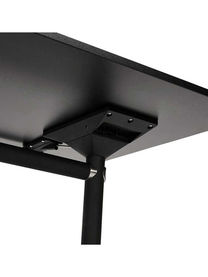 KADIMA DESIGN Schreibtisch klappbar 160x80 cm mobil & Homeoffice, mit Rollen in Schwarz günstig kaufen