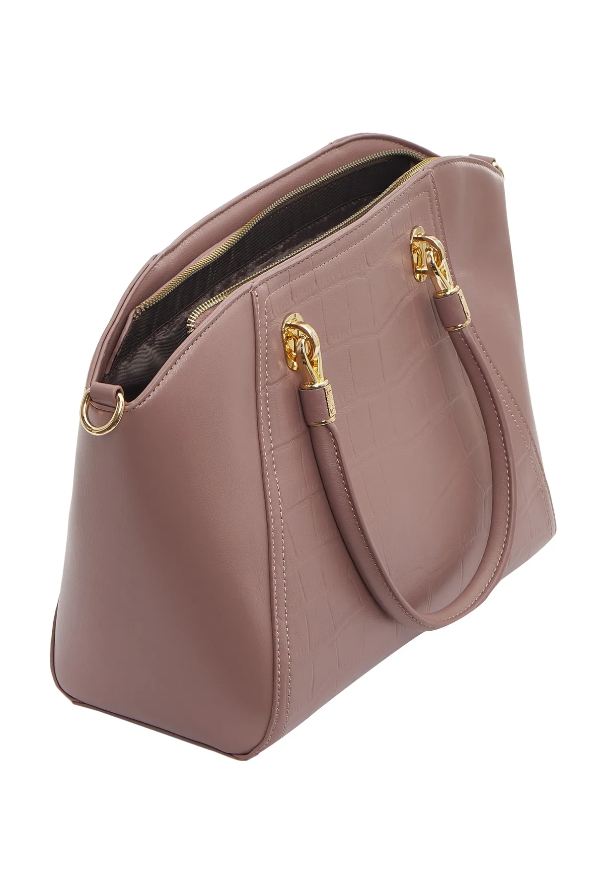 USHA  Handtasche - Rosa - Unifarben
