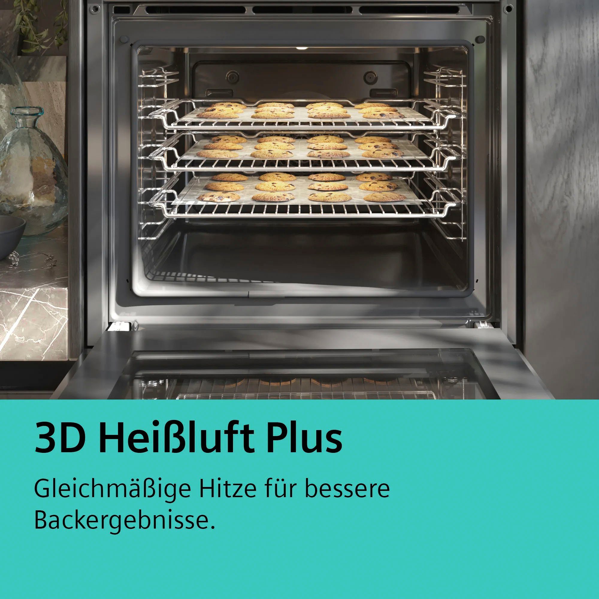 SIEMENS Elektro-Herd-Set PQ211KA00, Pyrolyse-Selbstreinigung