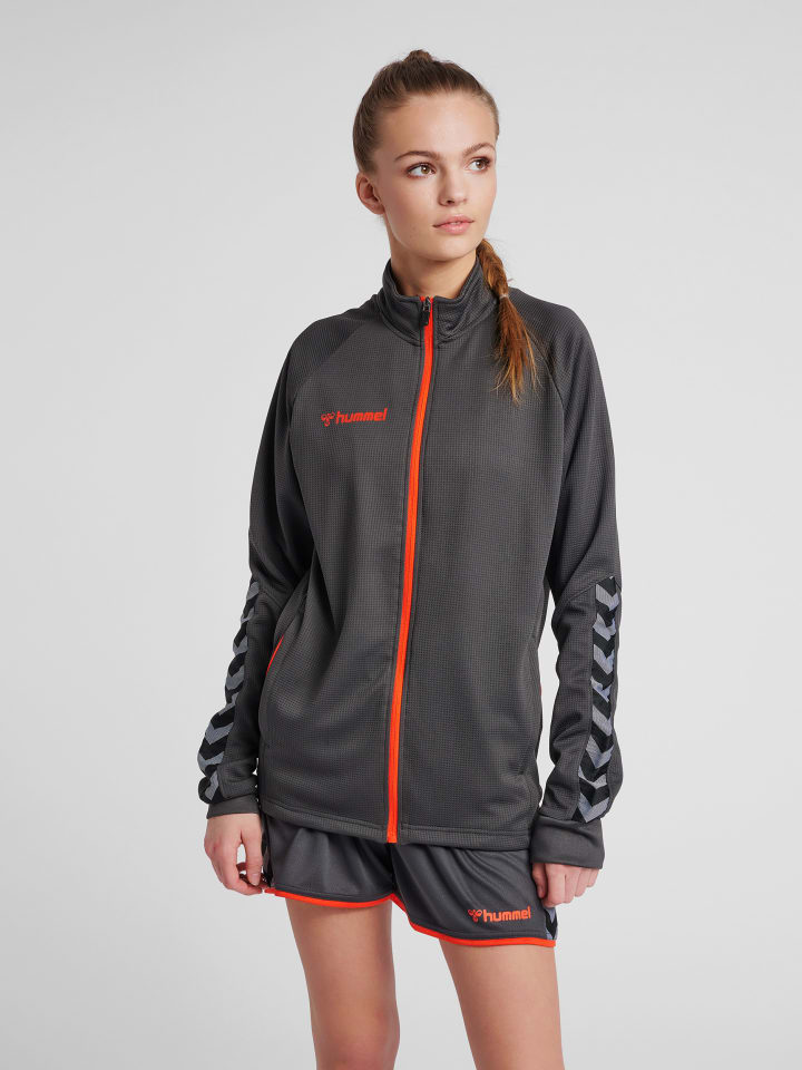 Hummel Hummel Reißverschluss Jacke Raglanärmel Hmlauthentic Damen in ASPHALT günstig kaufen