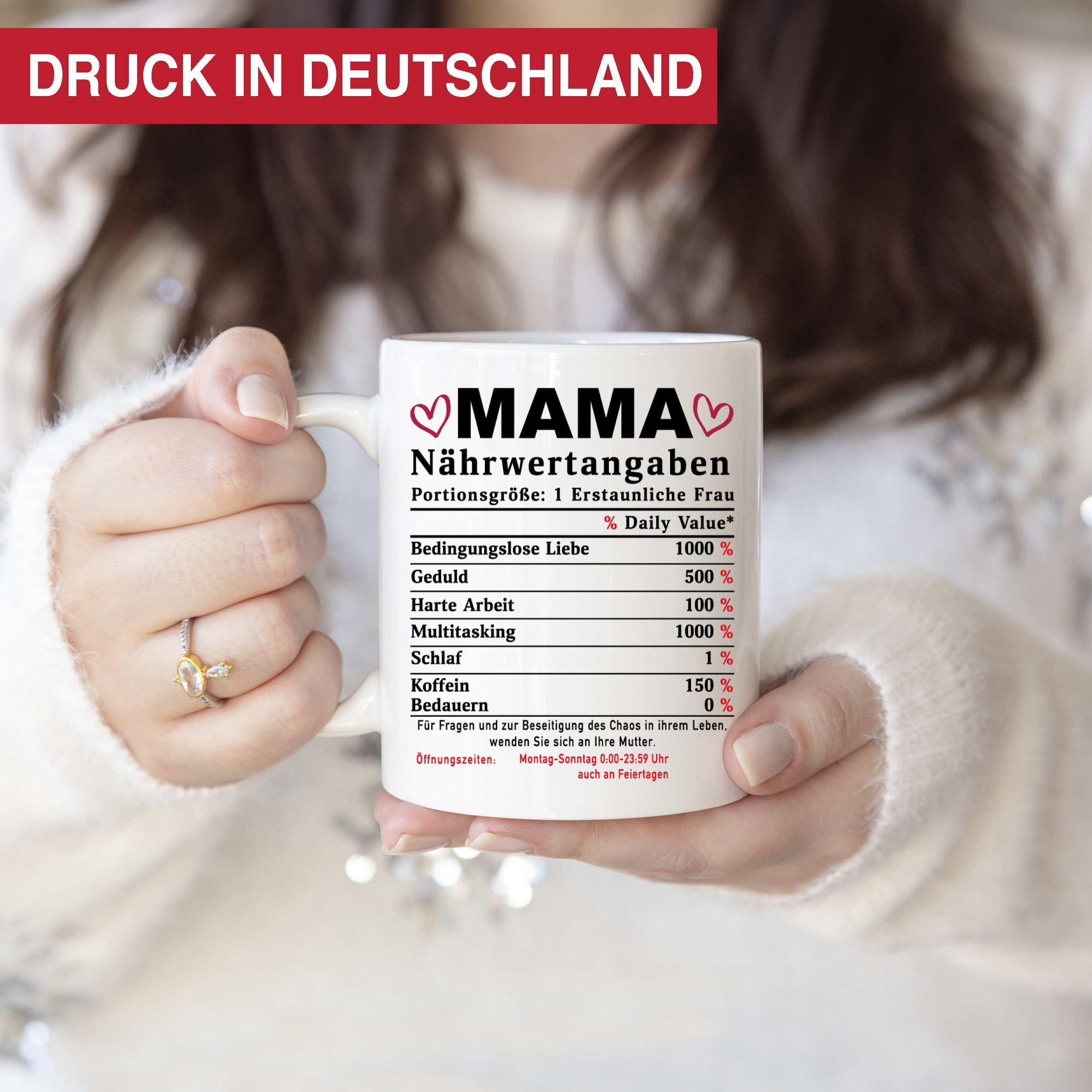 Giftandprint Tasse für Mutter- Mama Tasse als Geschenk zum Muttertag Weihnachtsgeschenke, Mikrowellengeeignet, Spülmaschinengeeignet, Mit Geschenkbox
