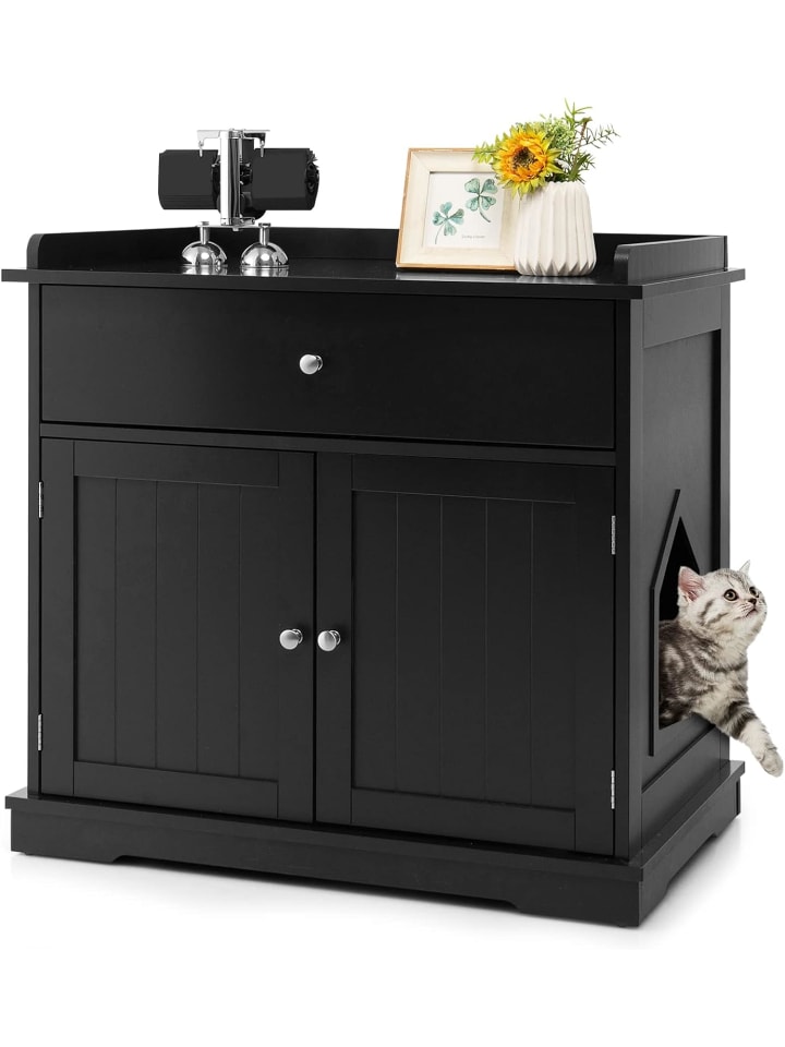 COSTWAY Katzenbaum 50cm in Schwarz günstig kaufen 50 cm