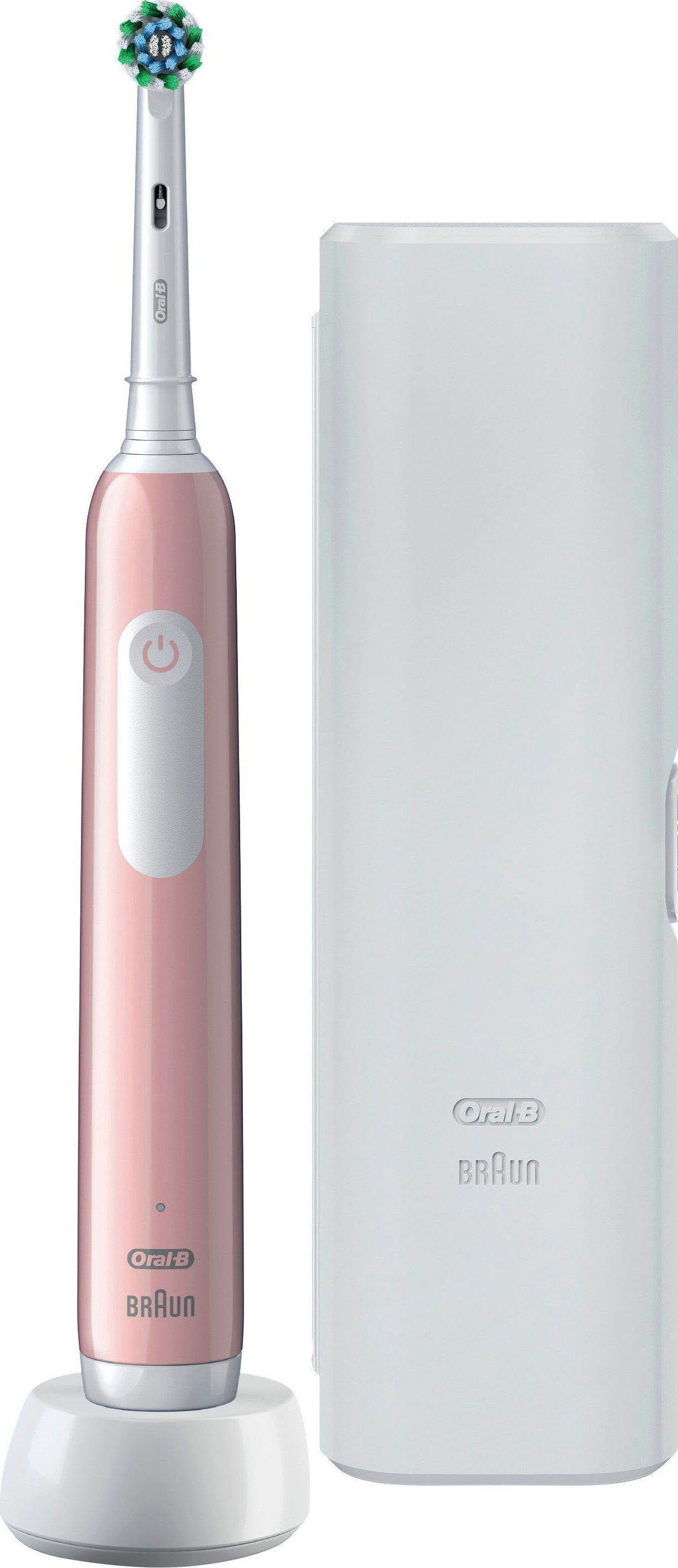 Oral-B Elektrische Zahnbürste PRO Series 1, Aufsteckbürsten: 1 St., Drucksensor