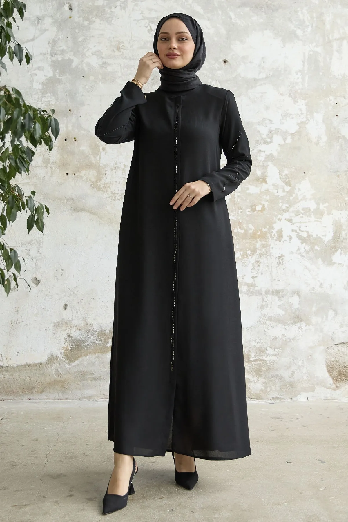 InStyle  Ferace mit sequentieller Steinstickerei - Schwarz