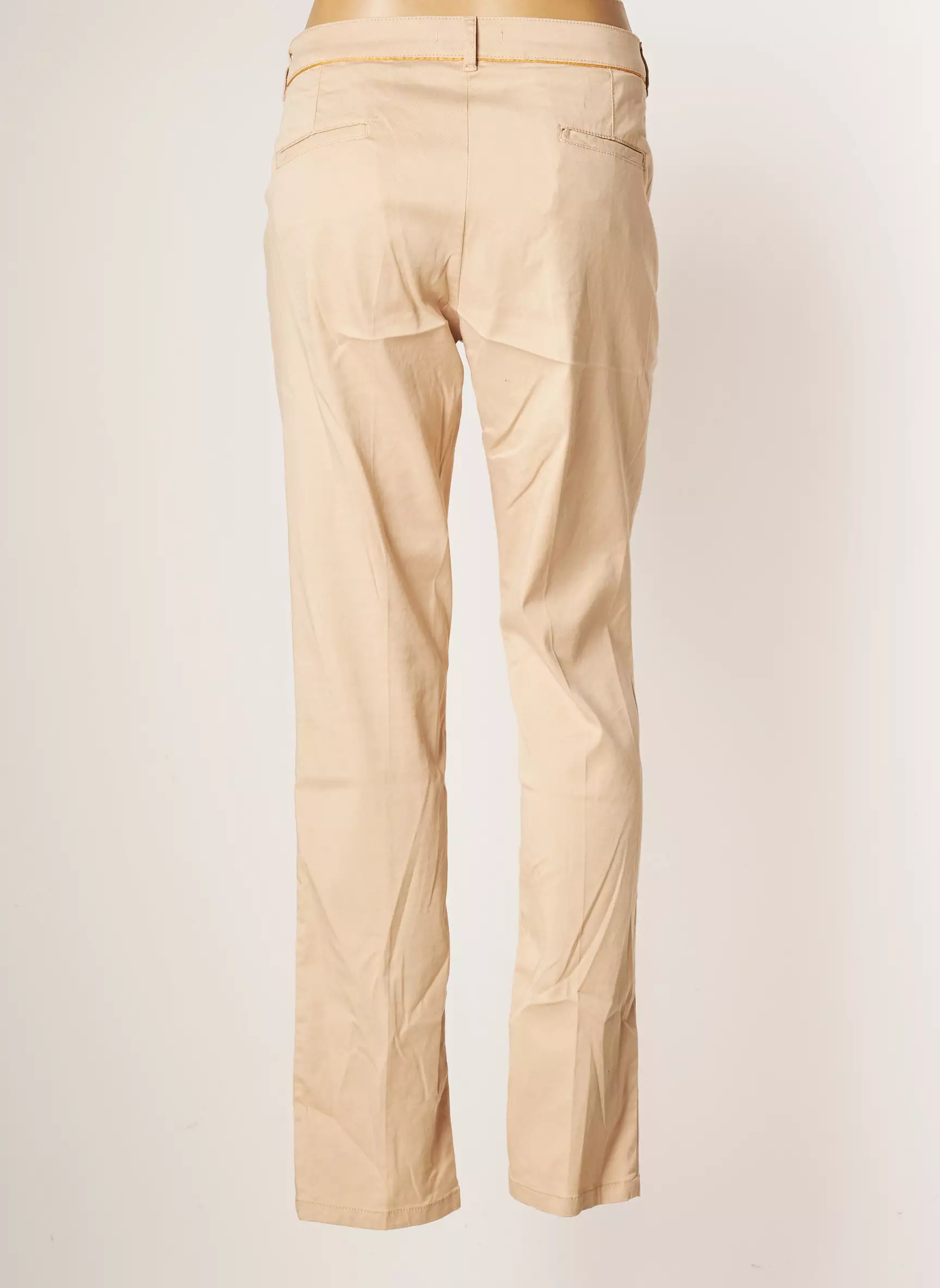 Saint Hilaire Pantalons Droits Femme couleur beige