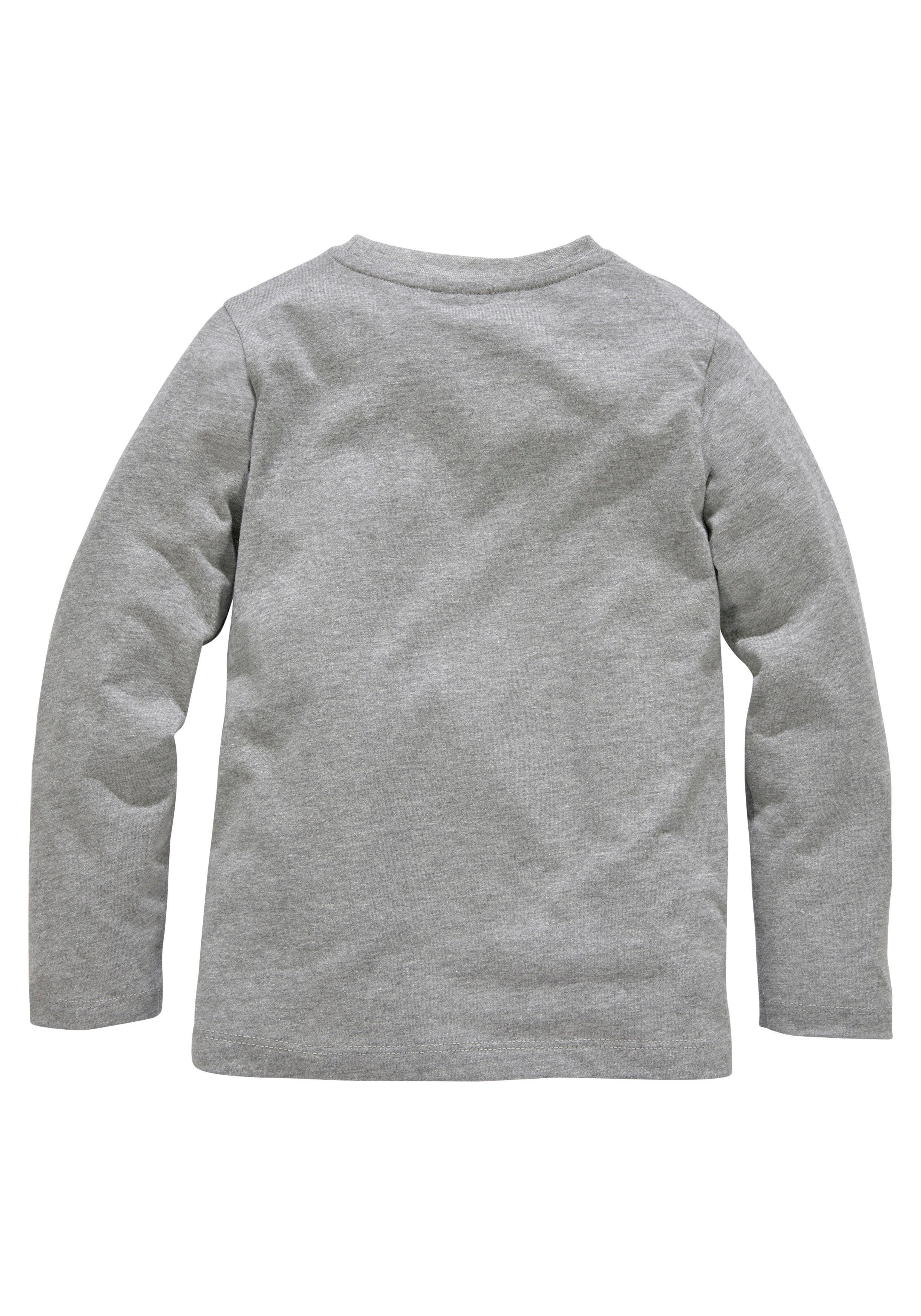 KIDSWORLD Langarmshirt WER BREMST, VERLIERT! Spruch