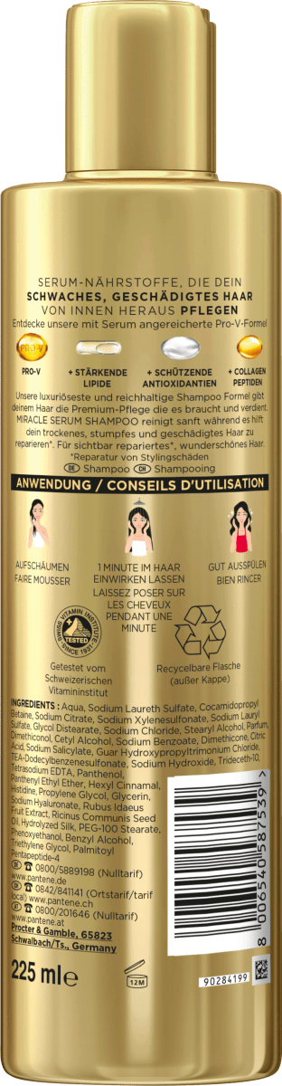 Shampoo Repair & Care, Collagen Miracle Serum, 225 ml