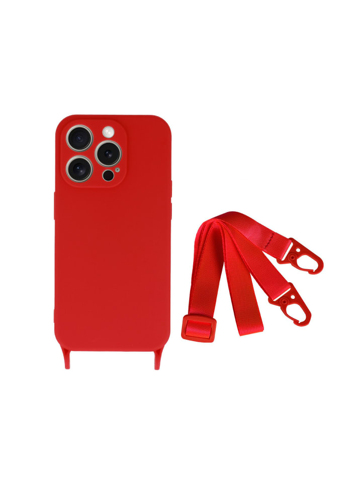 COFI 1453 Handy Hülle Umhängehülle kompatibel mit Iphone 15 Rot in Rot günstig kaufen onesize