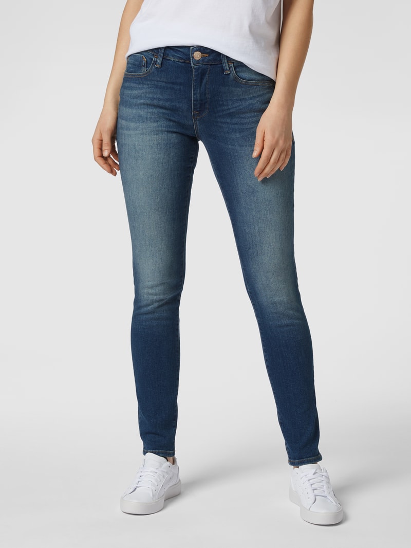 Super Skinny Fit Jeans mit Stretch-Anteil Modell 'Adriana' in blau