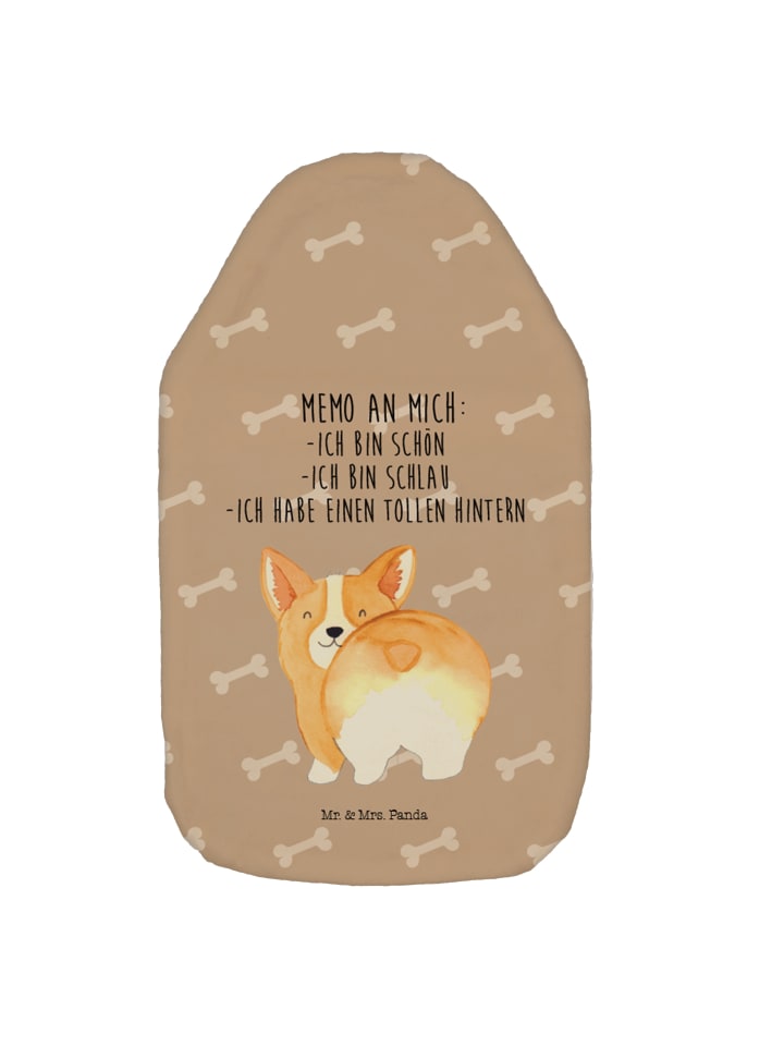 Mr. & Mrs. Panda Wärmflasche Corgi Po mit Spruch in Hundeglück günstig kaufen onesize