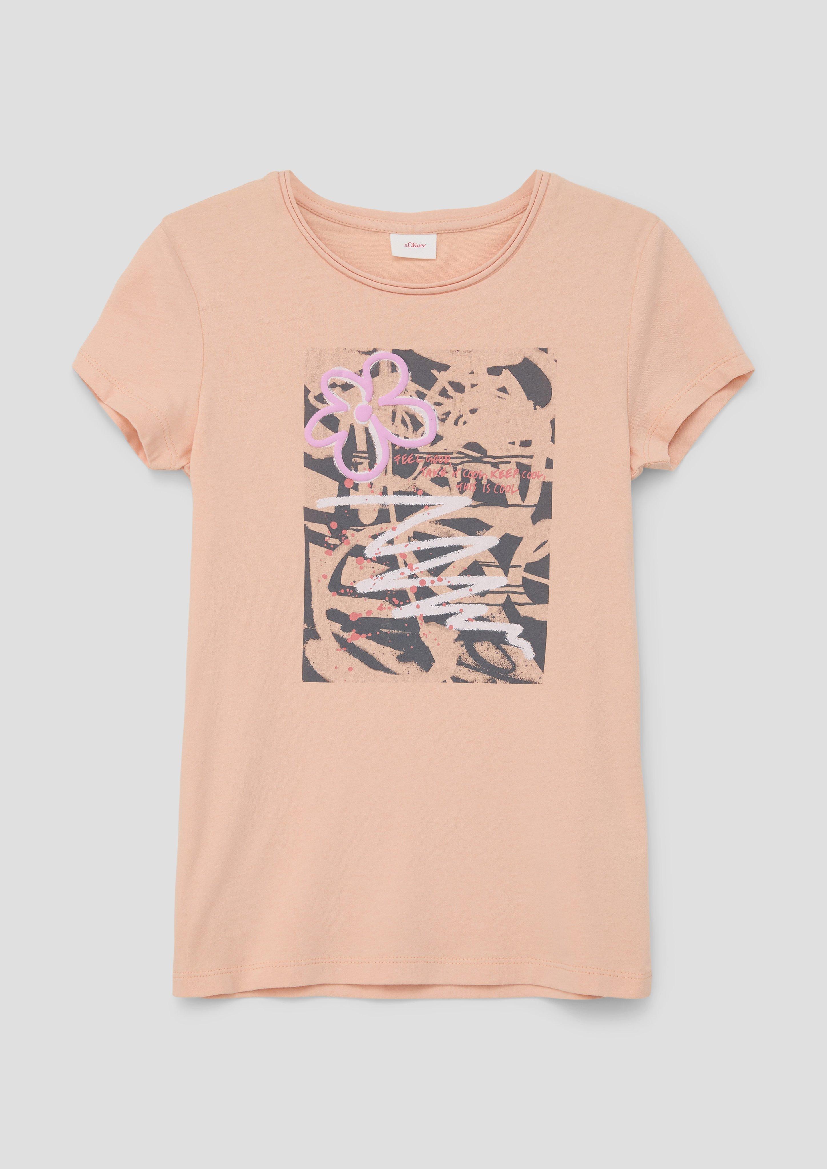 T-Shirt mit Frontprint  2140204-2014