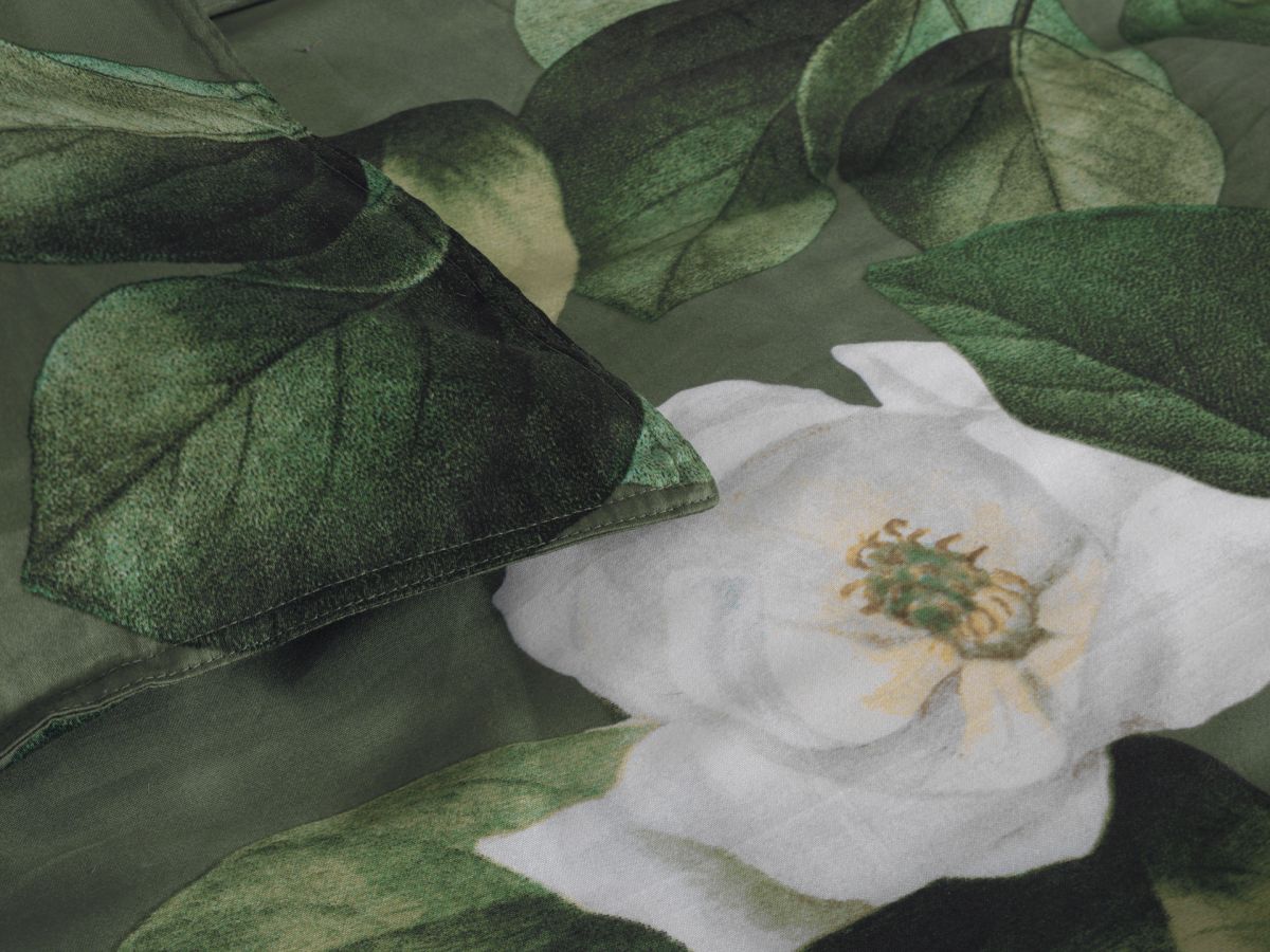 Satin Bettwäsche Kelly Green 135 x 200 cm