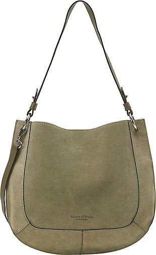 Marc O'Polo Hobo-Bag medium aus Veloursleder