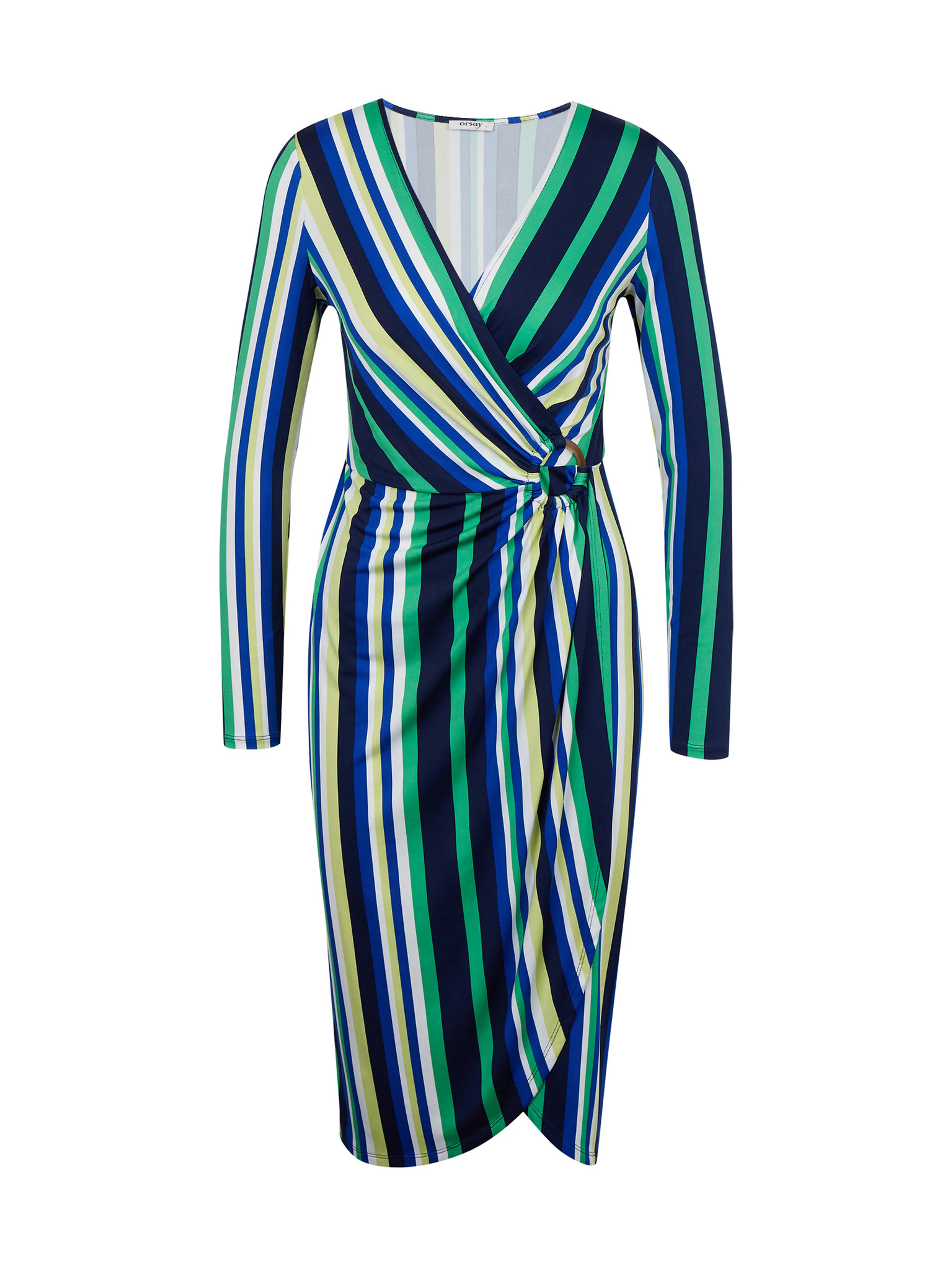 Grün und blau gestreiftes Damenkleid ORSAY