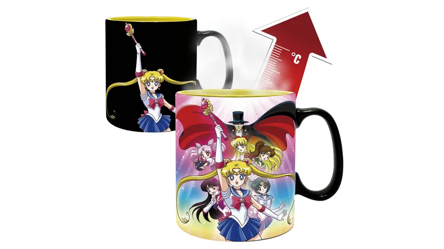 SAILOR MOON  Group Thermoeffekt Tasse 460 ml