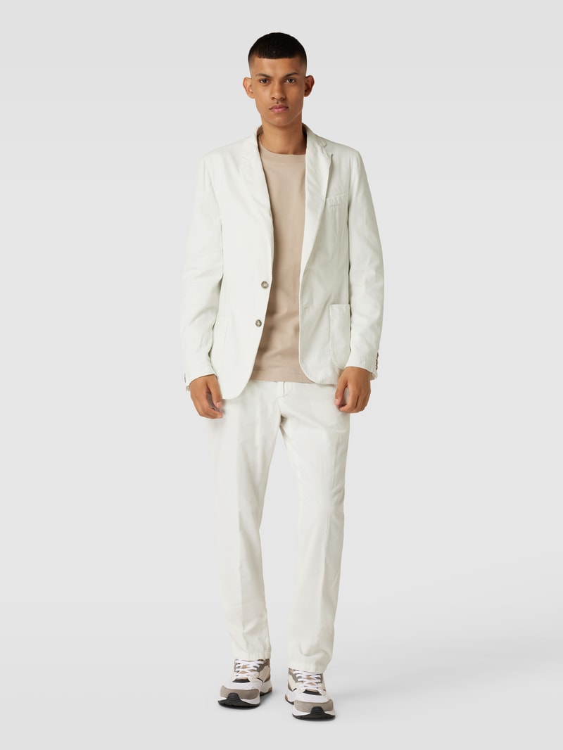 Slim Fit Anzug aus Cord in offwhite