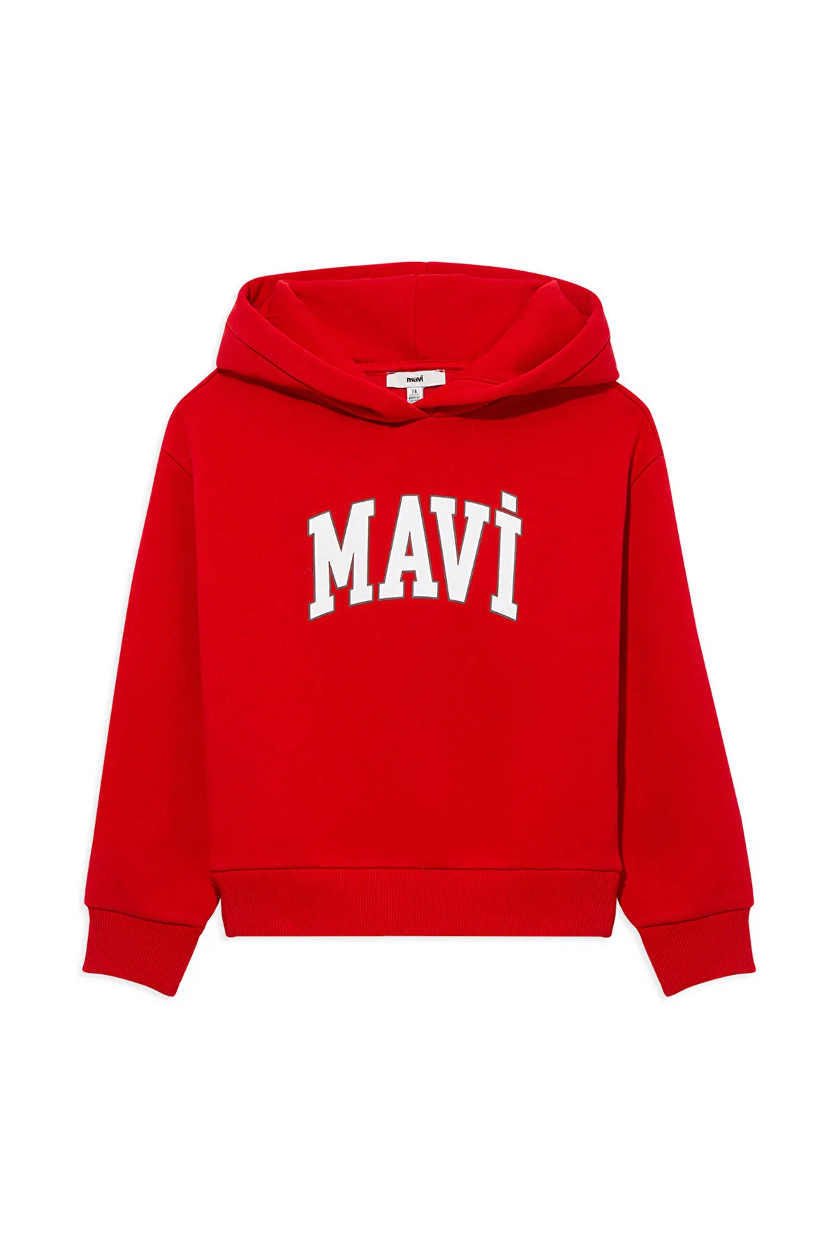 Mavi  Rotes Sweatshirt mit Kapuze und Logo-Aufdruck -7610035-86417