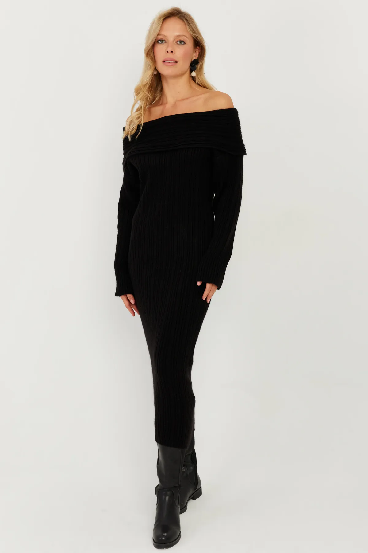 Cool & Sexy  Kleid - Schwarz - A-Linie
