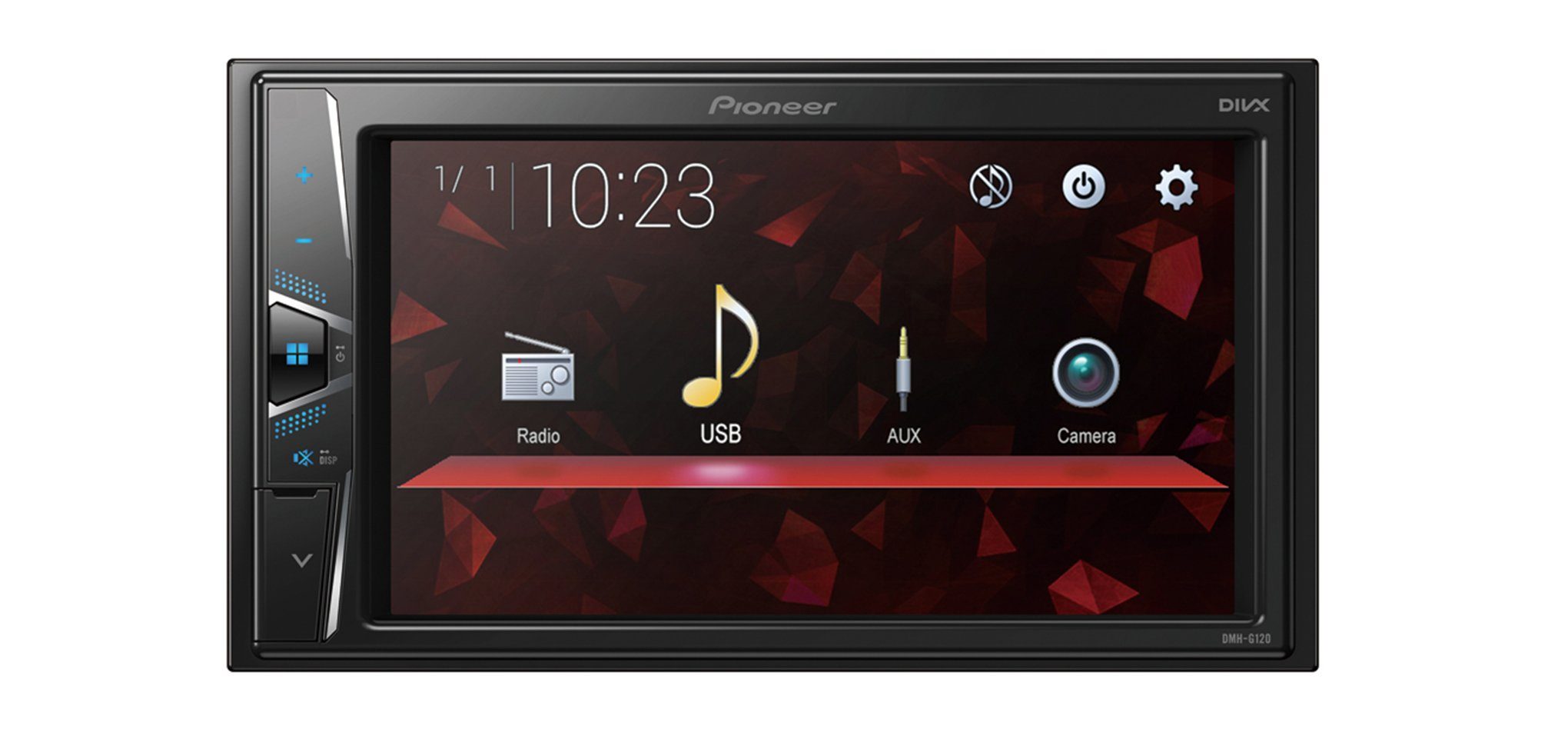 Pioneer DMH-G120 2-DIN Touchscreen Kamera Eingang USB AUX-IN Autoradio