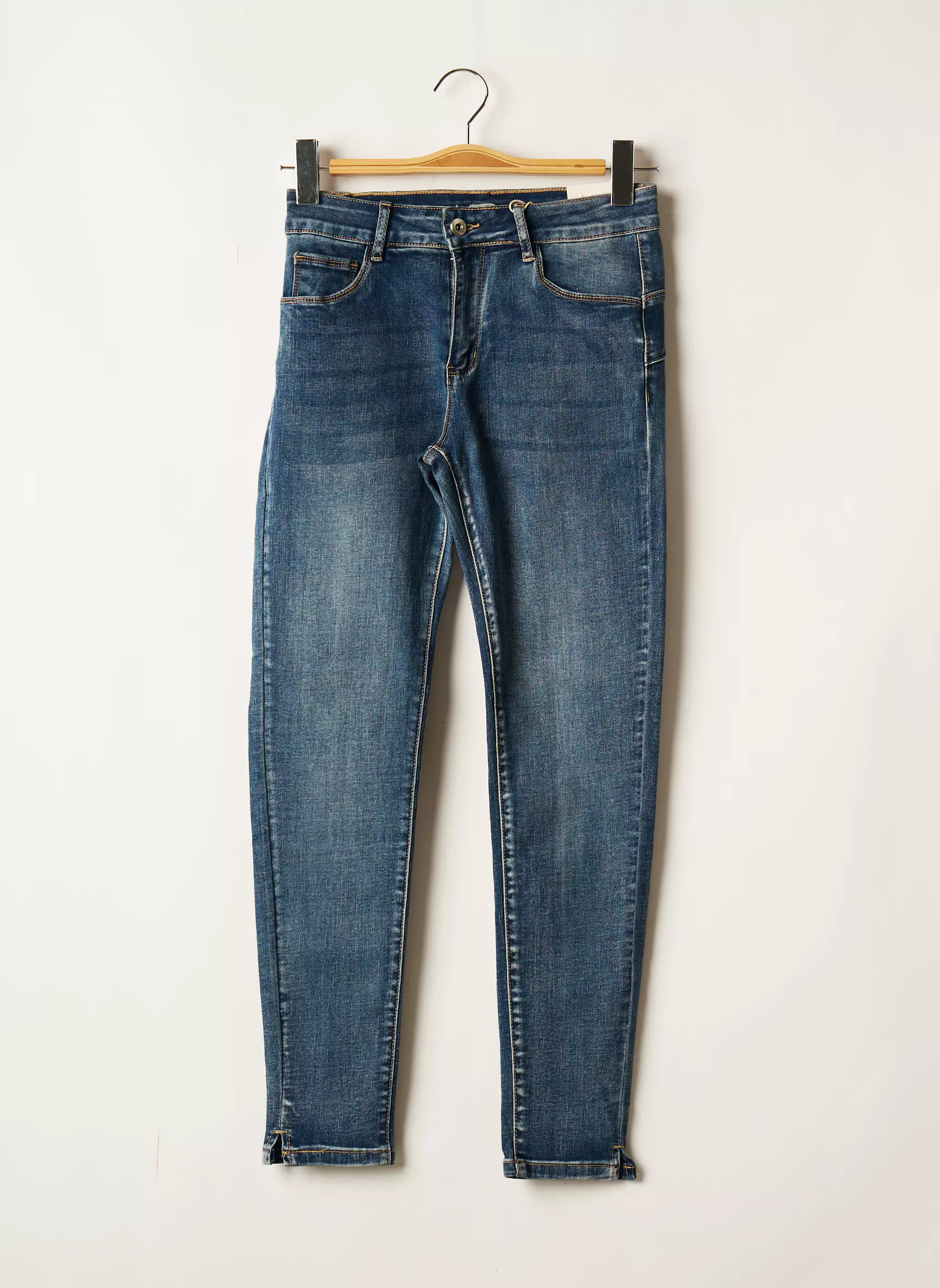 Onado Jeans Coupe Slim Femme couleur bleu