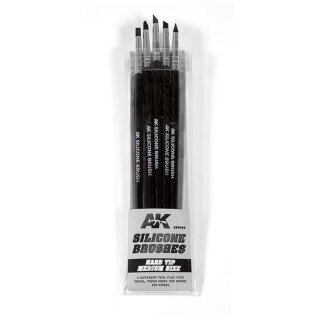 Silicone Brushes Hard: Medium Tip (5)