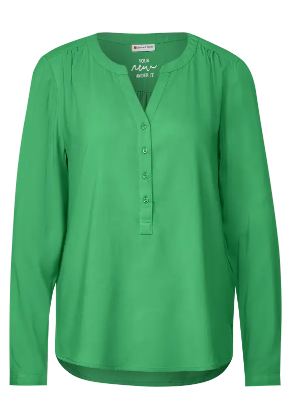 Street One Bluse mit kurzer Knopfleiste