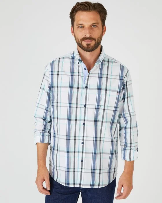 Chemise à carreaux, manches longues