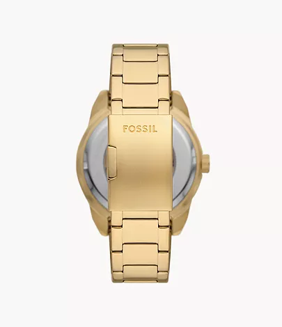 Fossil Uhr Bronson Automatikwerk Edelstahl goldfarben