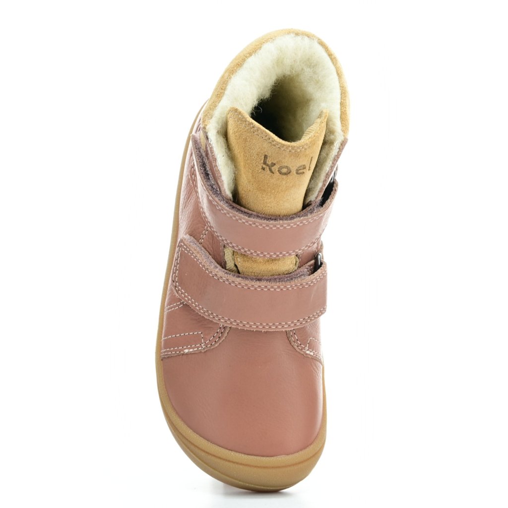 Koel4kids Brandon Tex Wool Old Pink 06T001.102-600 mit Wolle gefütterte Winterbarfußschuhe