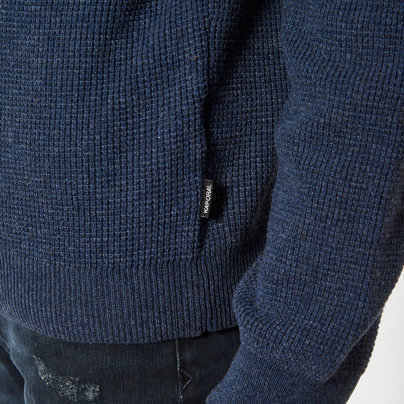 SADAK  Pull en laine bleu Homme