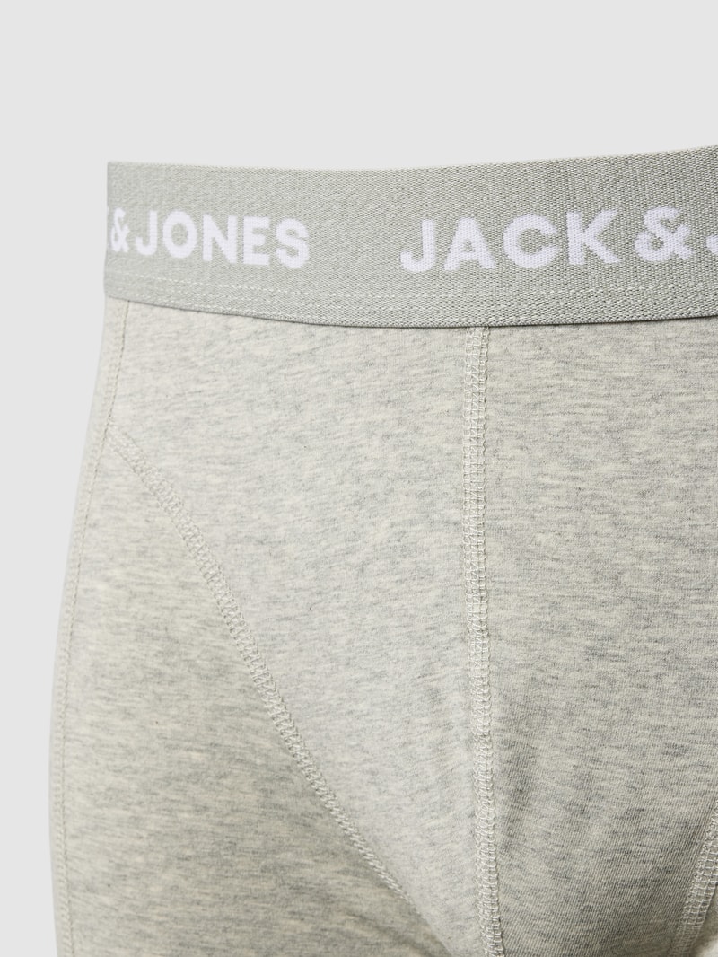 Trunks mit elastischem Logo-Bund im 5er-Pack in bordeaux rot