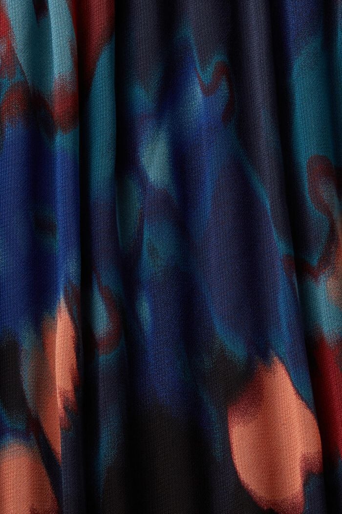 Chiffon-Midirock mit Plisseefalten