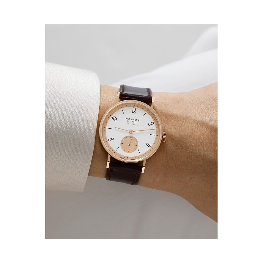 Nomos Glashütte Unisexuhr Tangente Roségold neomatik - 175 Years