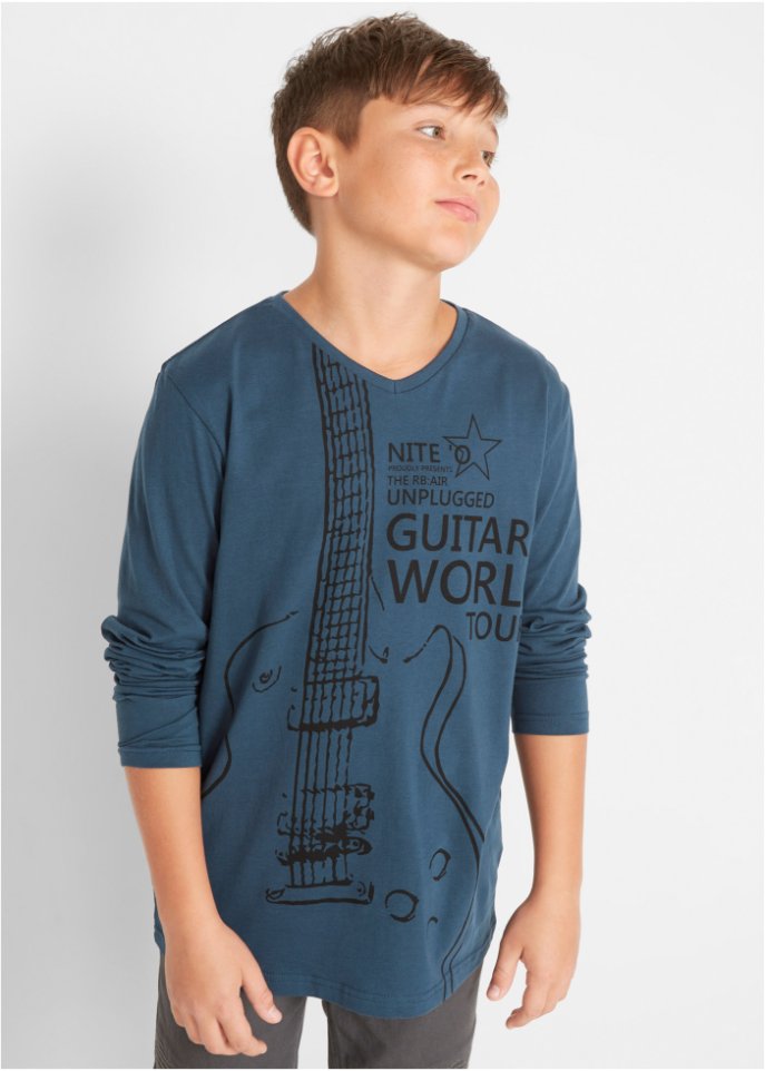 Jungen Langarmshirt aus Bio-Baumwolle