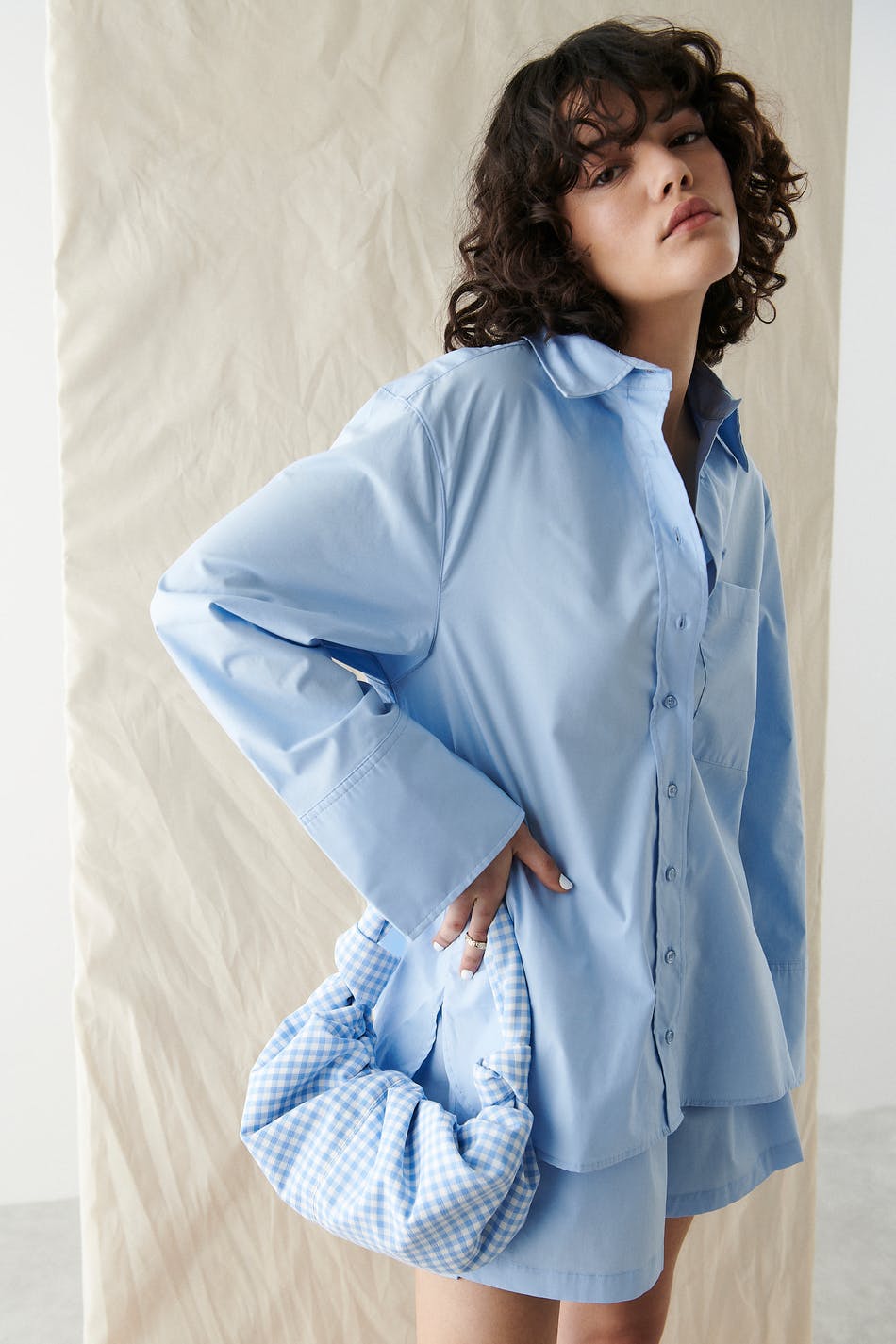 Gizem poplin shirt