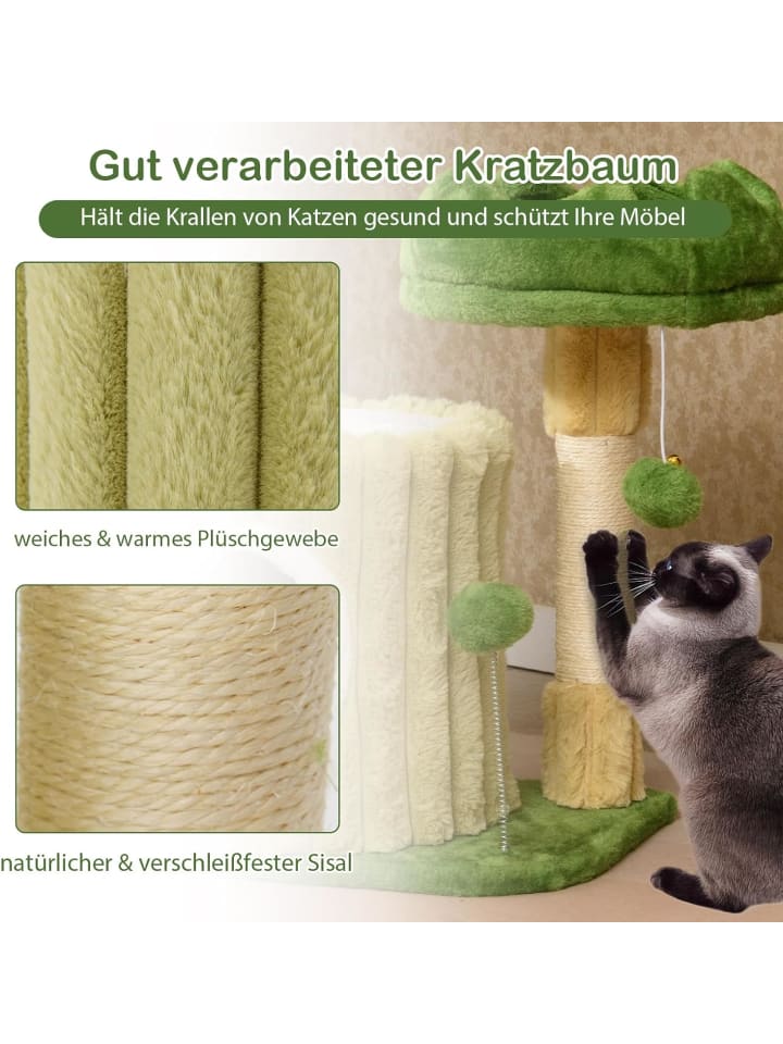 COSTWAY Kratzbaum Klein in Grün günstig kaufen onesize