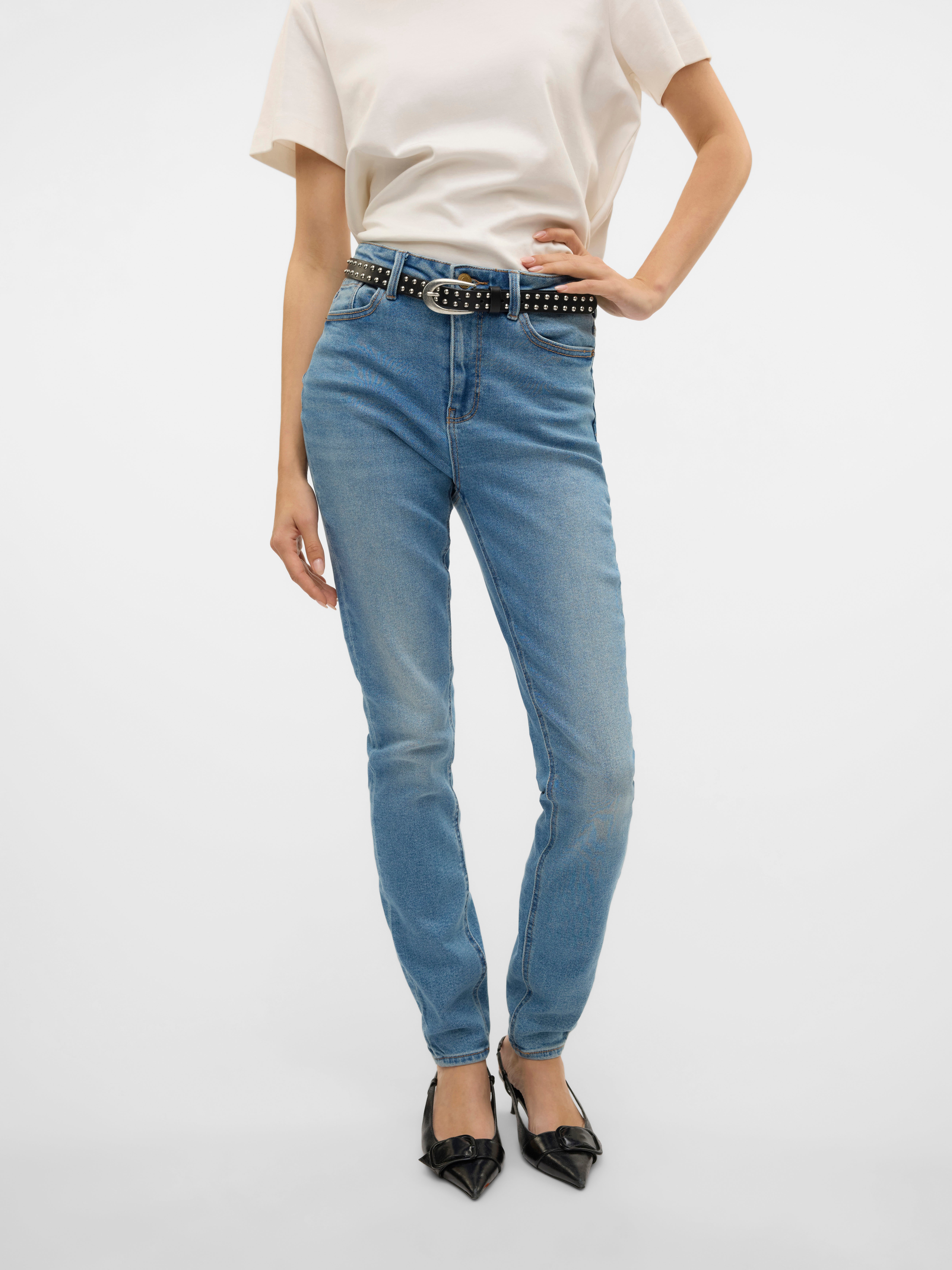 VMSOPHIA Hohe Taille Slim Fit Jeans