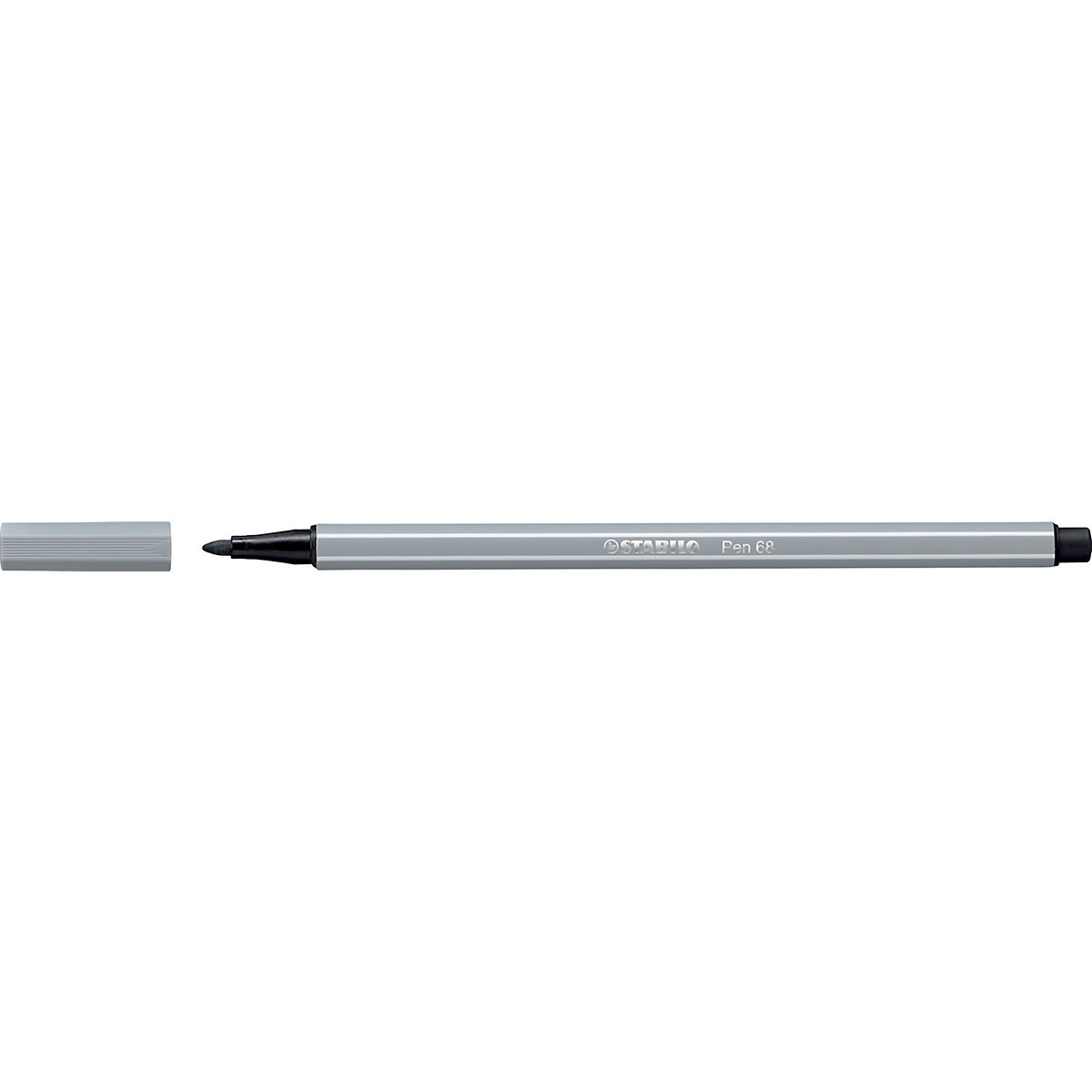 Pen 68 Premium-Filzmaler mittelgrau, Strichstärke: 1 mm