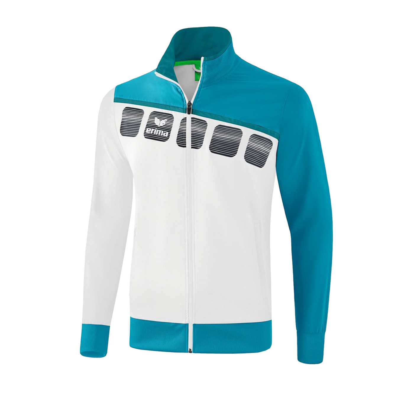Erima 5-C Präsentationsjacke Weiss Blau
