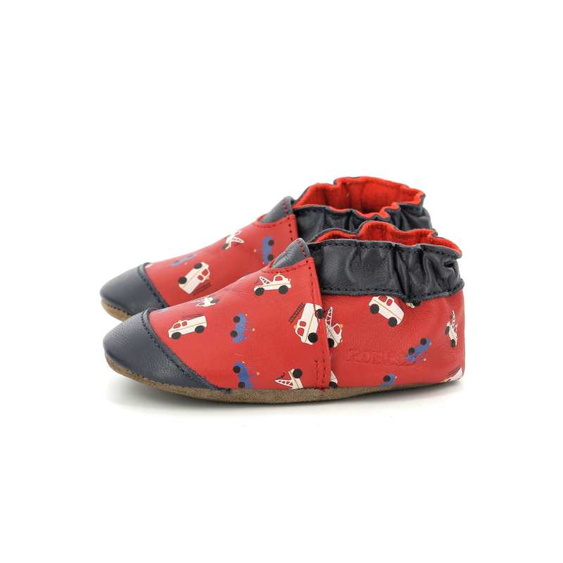 Chaussons cuir tannage vegetal Super Cars