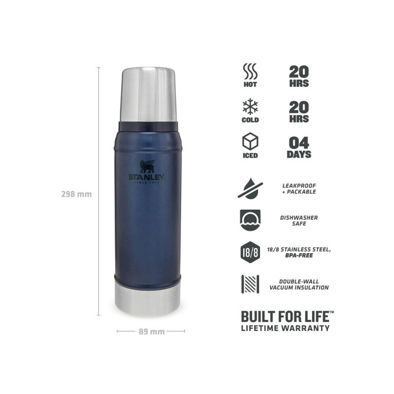 Stanley Thermoflasche, Classic Legendary Bottle Small 25oz \/750ml Nightfall
