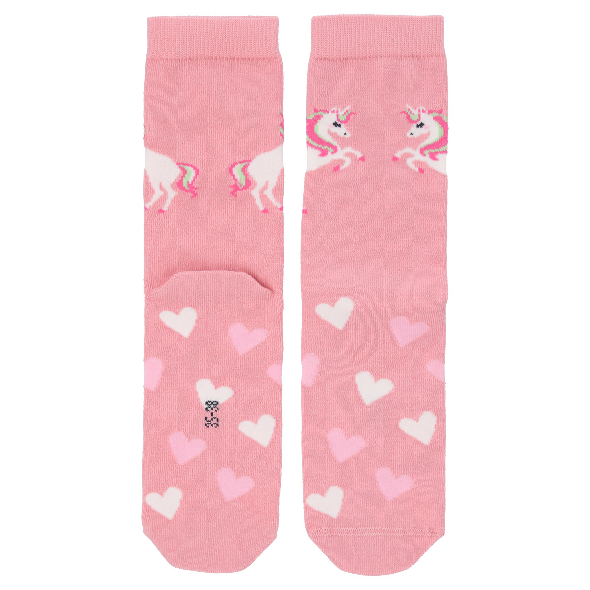 5 Paar Mädchen Socken mit Einhorn-Motiv